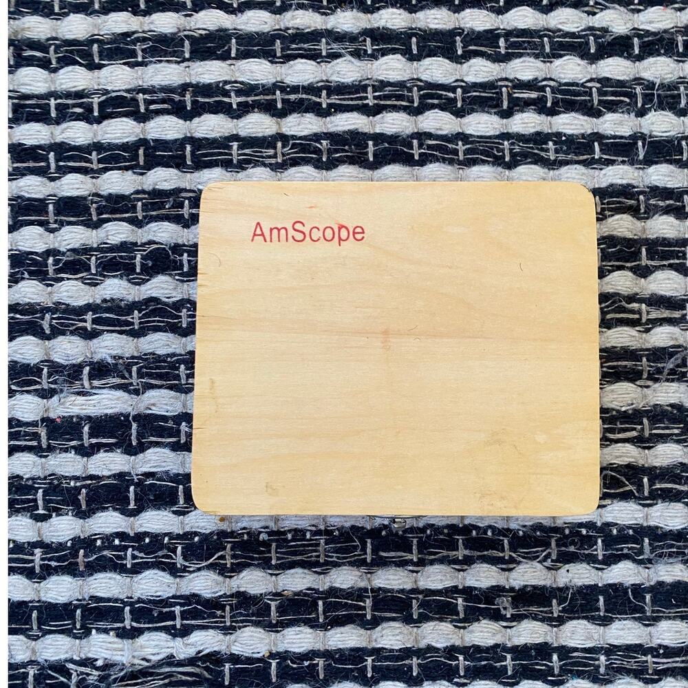 🌿AmScope 25 Piece Set of Prepared Microscope Glass Slide Box
